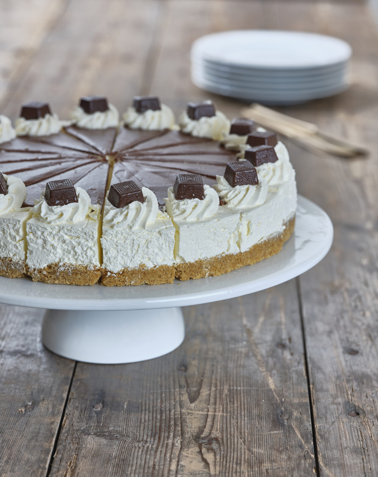 Gluten Free After Eight Cheesecake