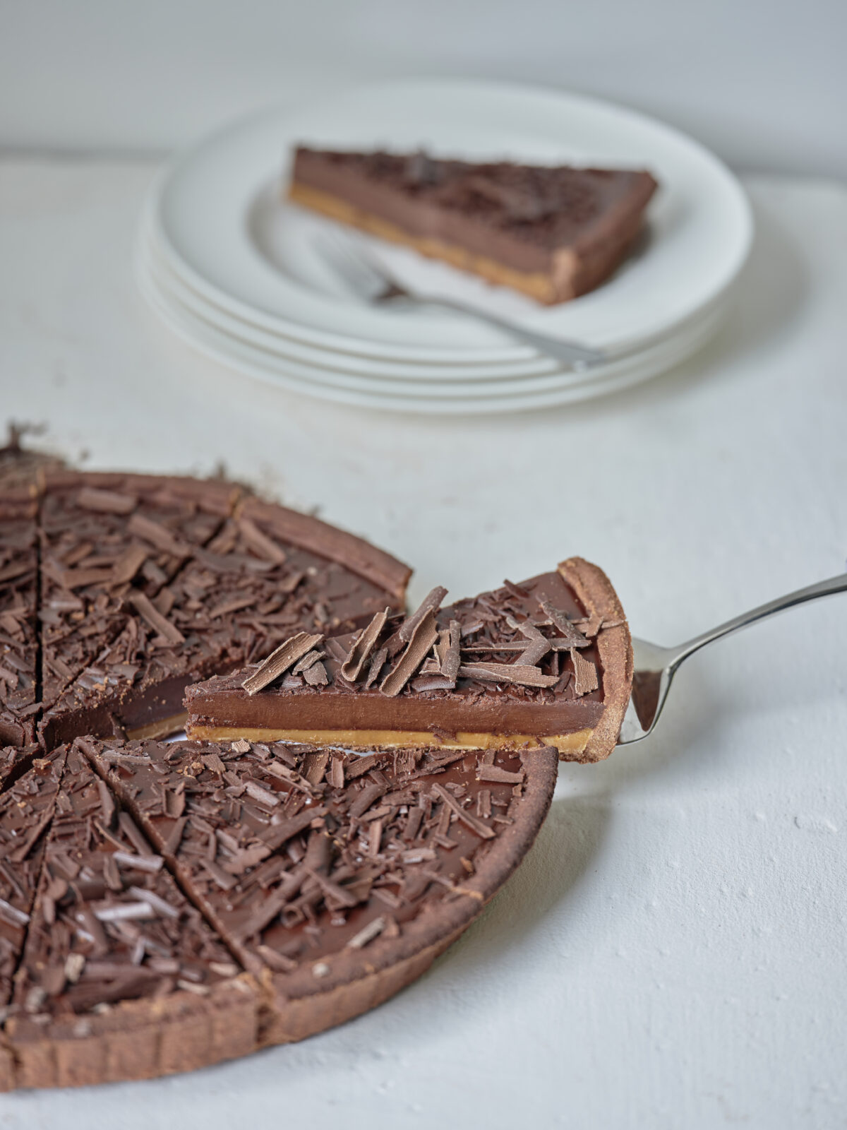 Millionaires Salted Caramel & Chocolate Tart